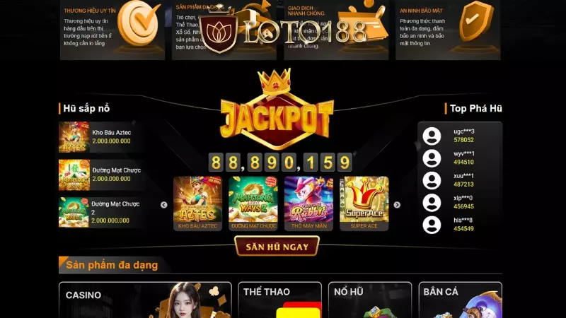 LOTO188 có vô vàng ưu điểm vượt trội so với địa chỉ khác
